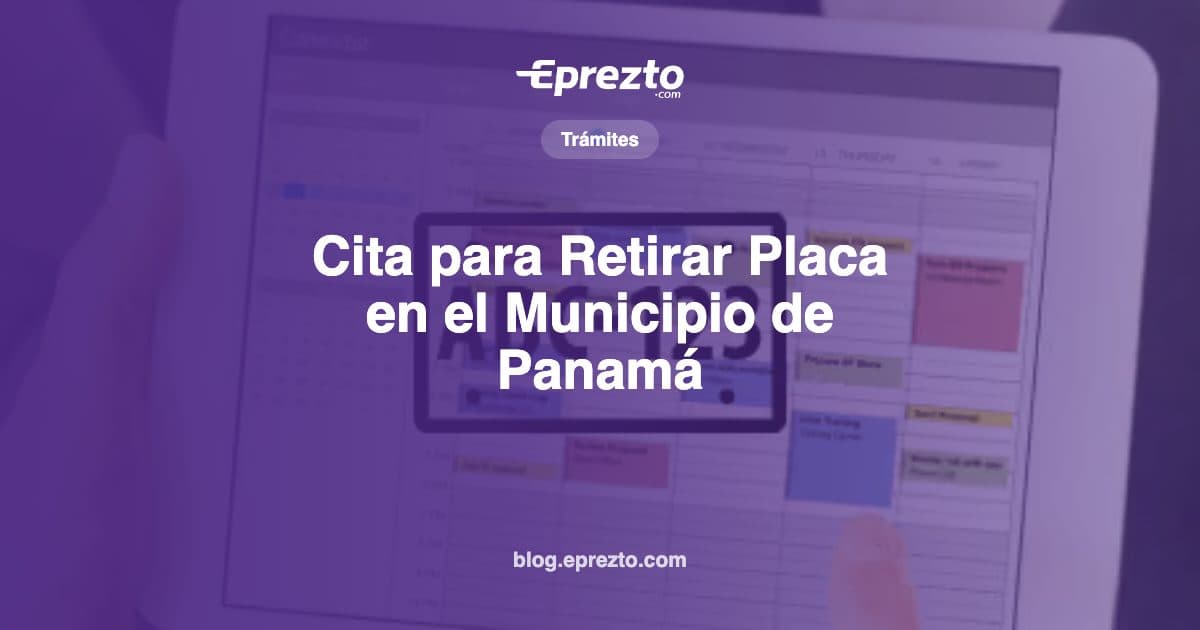 Cover Image for Cita para Retirar Placa en el Municipio de Panamá: En Línea, por Teléfono o a Domicilio