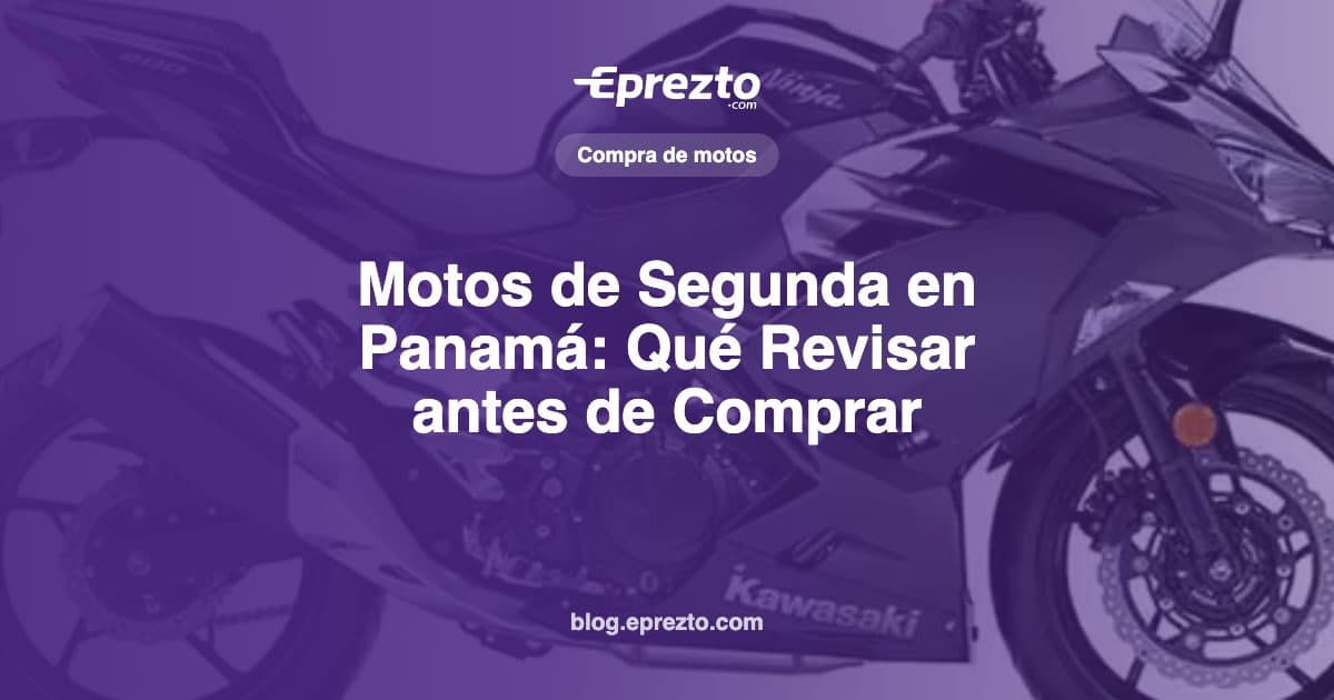 Cover Image for Motos de Segunda en Panamá: Qué Revisar antes de Comprar y Cuál Conviene