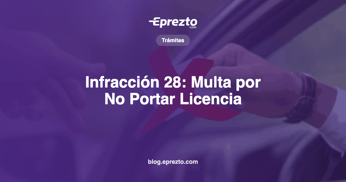Cover Image for Infracción 28: Multa por No Portar Licencia en Panamá ($50, 2 Puntos y Retención del Vehículo)