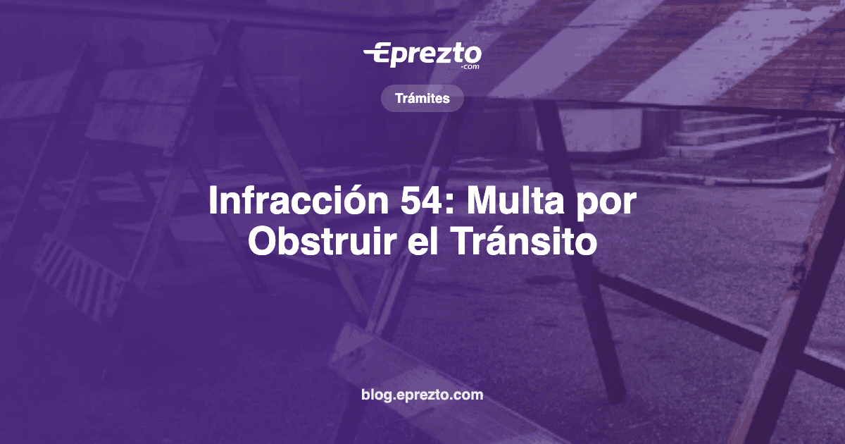 Cover Image for Infracción 54: Multa por Obstruir el Tránsito en Panamá ($50 y 3 Puntos), Qué Cuenta y Cómo Pagarla