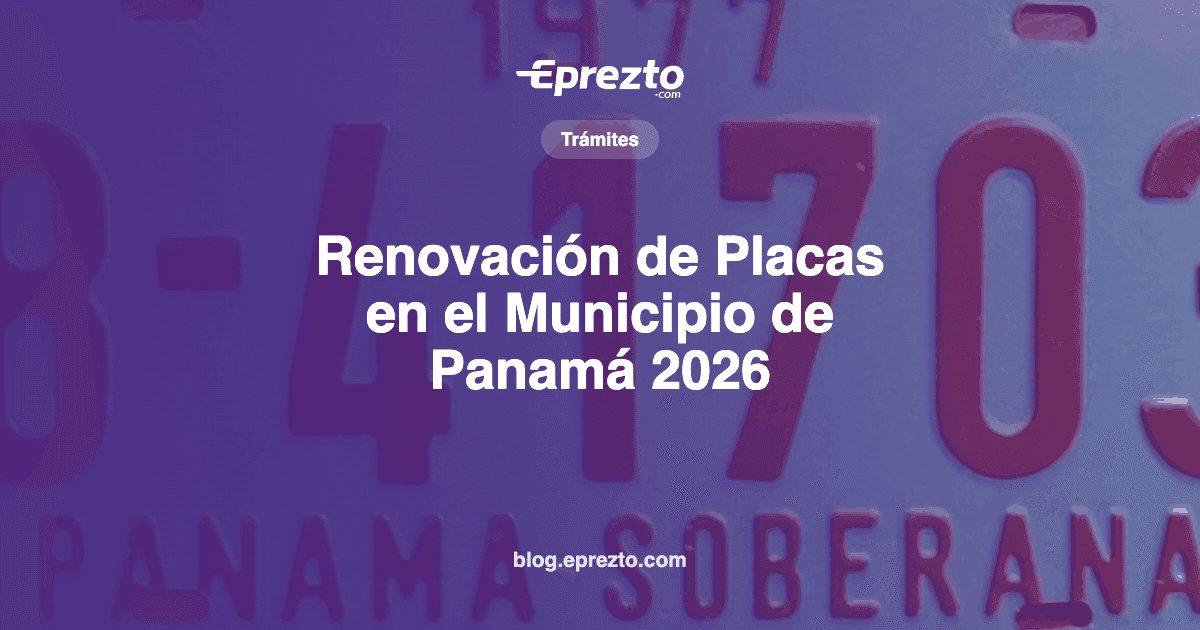 Cover Image for Renovación de Placas en el Municipio de Panamá 2026